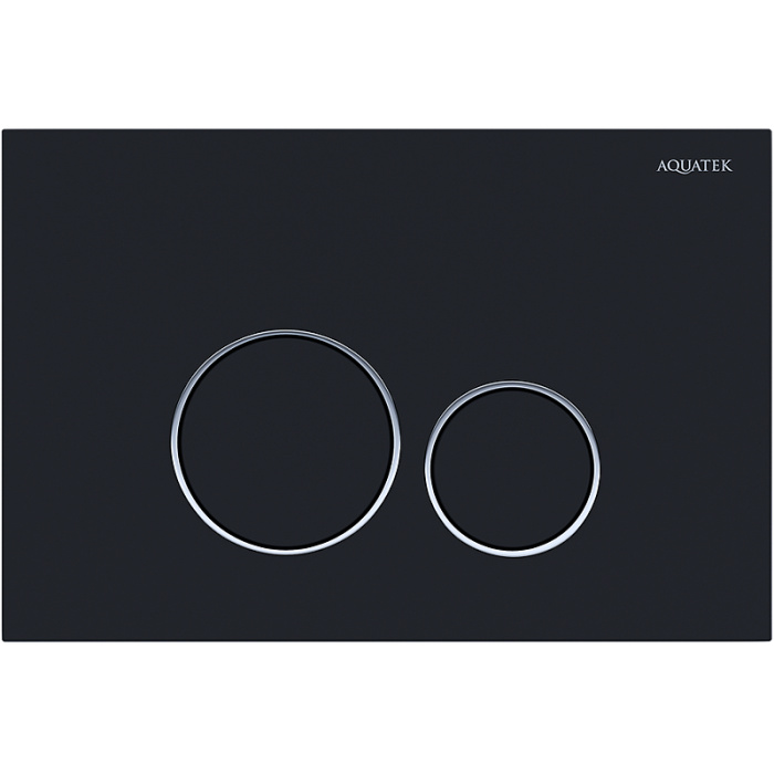 Клавиша смыва Aquatek KDI-0000020 Черная матовая