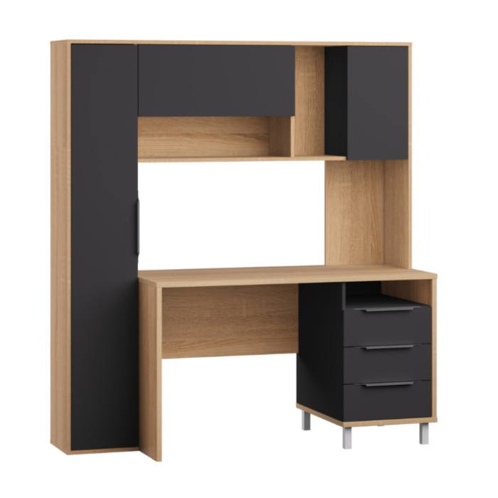 Стол "Комфорт" 12.95 Дуб сонома/темно-серый