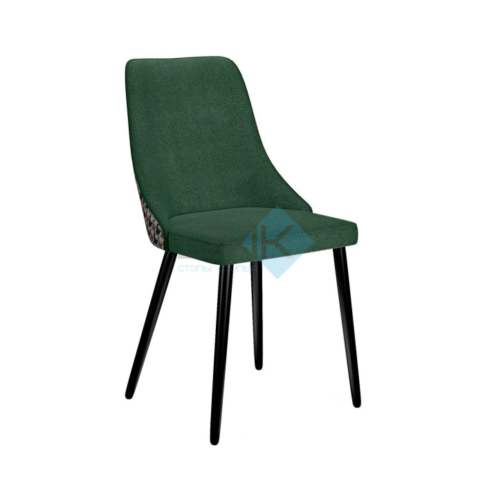 Стул DikLine 286 SB1/A2 зеленый, ножки черные