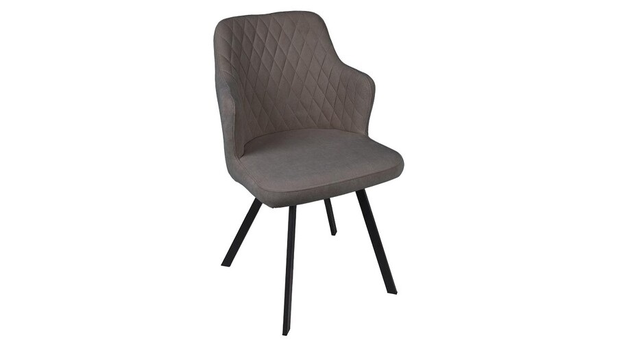 Стул «Лукас» Черный муар, Микровелюр BRENDY Latte
