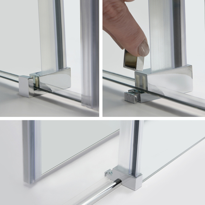 Душевой уголок WasserKRAFT "Alme" 120Х90 стекло прозрачное