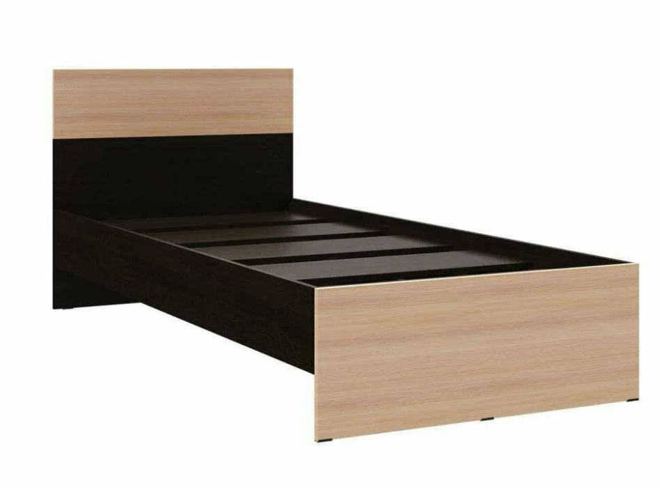 Кровать Юнона 800 Венге/Дуб молочный