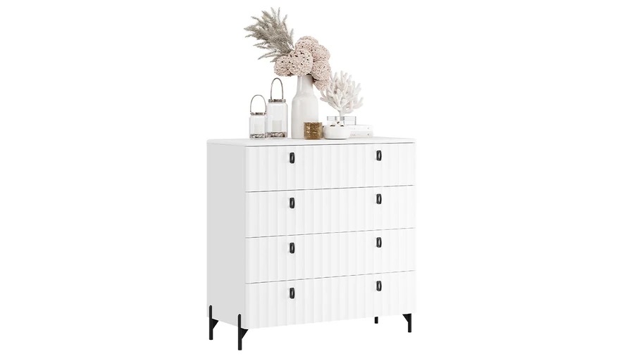 Комод «Тиффани» - 407.003.000 Белый Жемчуг, Белый софт