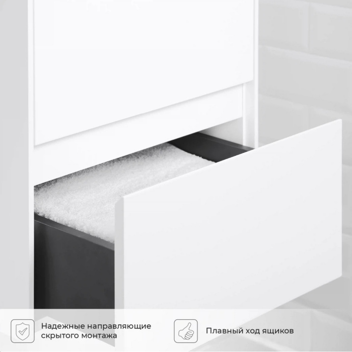 Тумба с раковиной подвесная Итана "Slim 50" 502Х477Х569