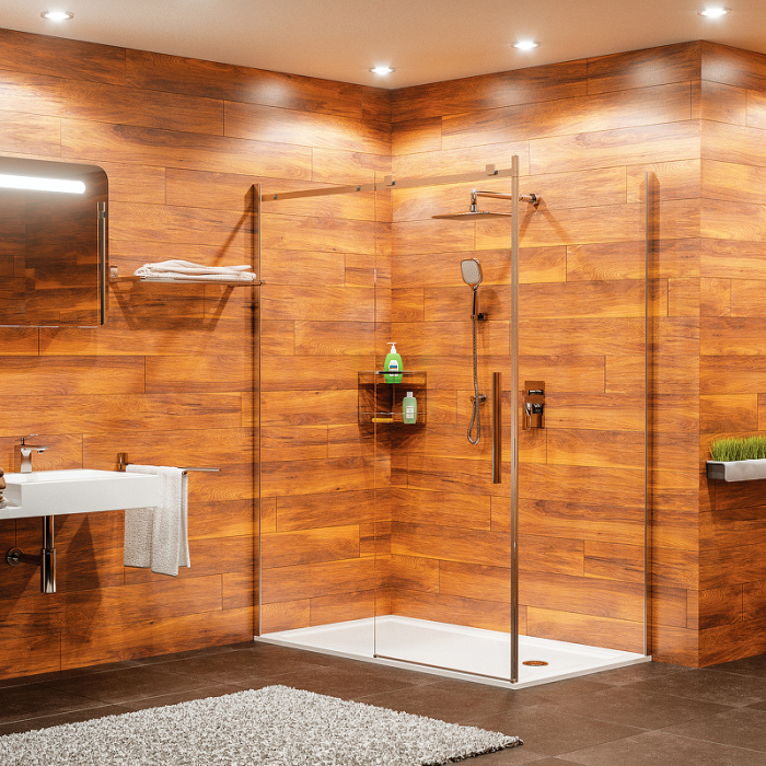 Душевой уголок WasserKRAFT "Alme" 120Х90 стекло прозрачное