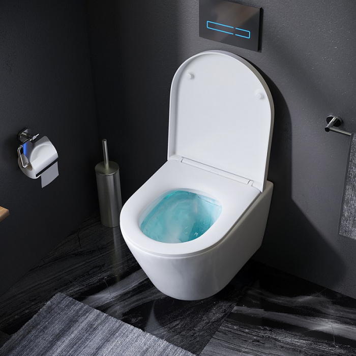 Унитаз подвесной AM.PM Sense C741701SC с сиденьем безободковый