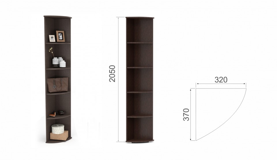 Стеллаж угловой "Виола"