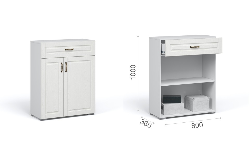 Комод 2 двери 1 ящик "Лацио" (ручка бронза) Комод 2 двери 1 ящик "Лацио" (ручка бронза)