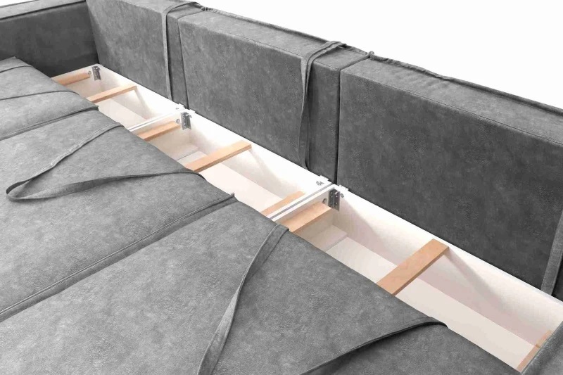 Диван-кровать угловой "Тулон 7" СТАНДАРТ Аликанте серый