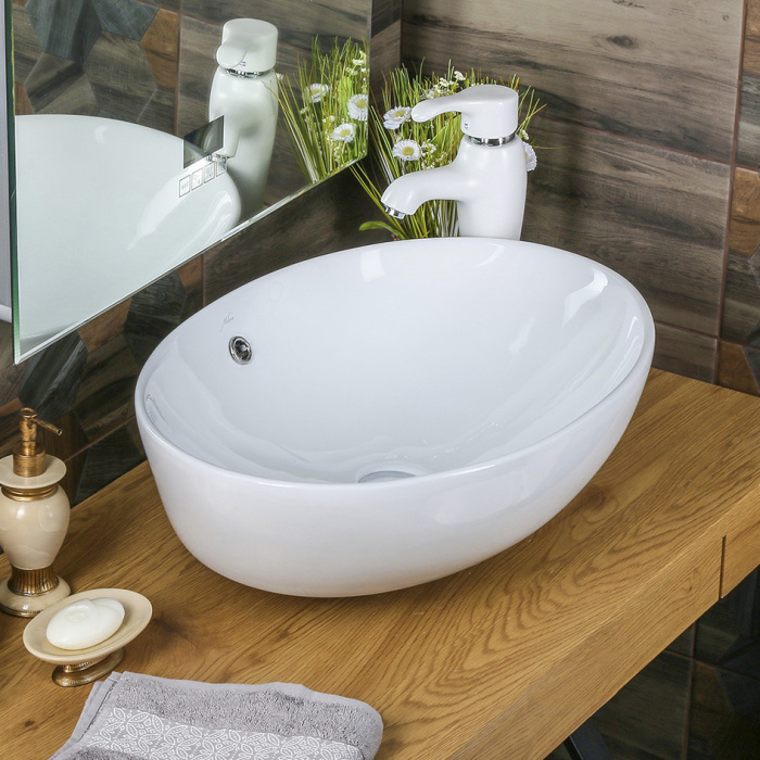 Раковина накладная MELANA MLN-320314 595Х435Х200