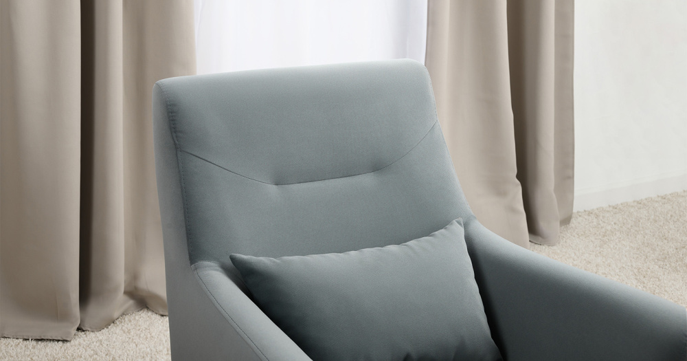 Кресло "Барселона" ТК 673 Diagonal 995 (серо-голубой)