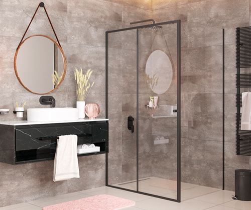 Душевой уголок Wasserkraft "Dill 100" 61S17 (прозрачное стекло)