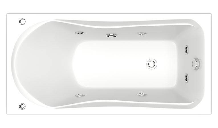 Ванна акриловая BAS "БРИЗ" 150Х75 с г/м FLAT Ванна акриловая BAS "БРИЗ" 150Х75 с г/м FLAT