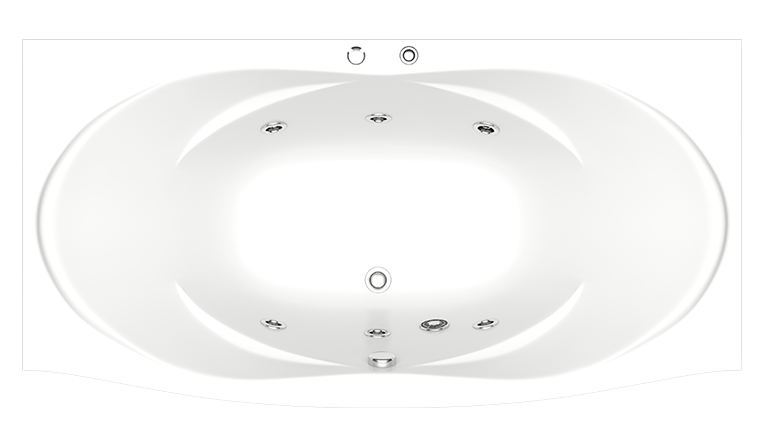 Ванна акриловая BAS "ФИЕСТА" с г/м FLAT Ванна акриловая BAS "ФИЕСТА" с г/м FLAT