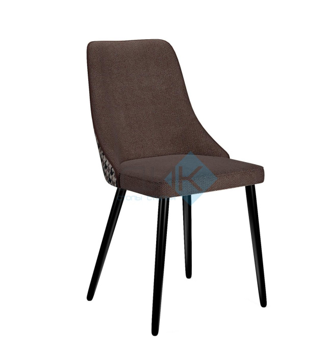 Стул DikLine 286 SB3/A2 шоколад, ножки черные