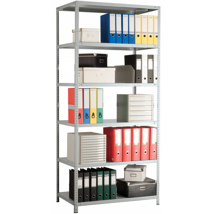 Металлический стеллаж с 6-тью полками MS 200 Металлический стеллаж с 6-тью полками MS 200