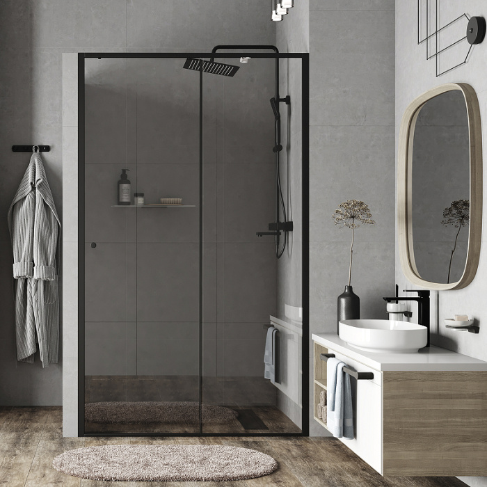 Душевая дверь WasserKRAFT "Dill" 120Х200 стекло прозрачное  Душевая дверь WasserKRAFT "Dill" 120Х200 стекло прозрачное