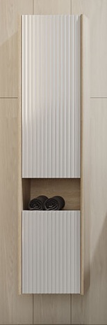 Пенал подвесной Tossony 140 Сонома светлая/Белый