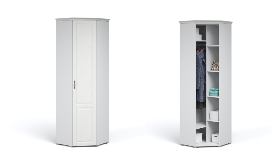 Шкаф угловой "Лацио" (ручка бронза)