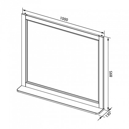 Зеркало AQUANET "Бостон 100 М"