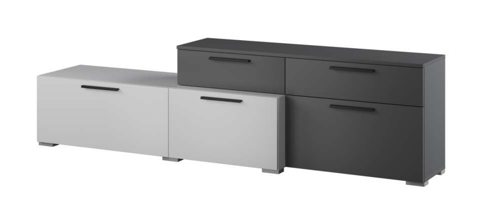 Тумба ТВ "Альберо" Белый / Графит серый Тумба ТВ "Альберо" Белый / Графит серый
