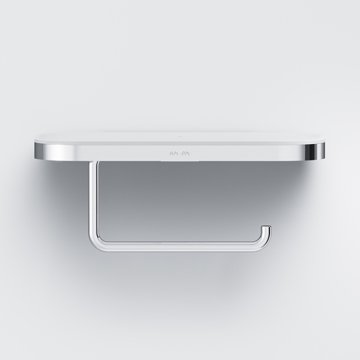 Держатель туалетной бумаги AM.PM Func A8F341400 с полкой Хром