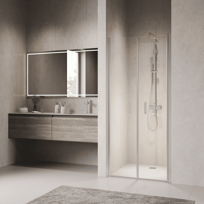 Душевая дверь 90Х195 RGW /Прозрачное/6 мм (EasyClean)