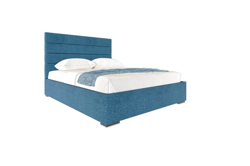 Кровать "Гранда" СТАНДАРТ 1400 (каркас) Аура голубой