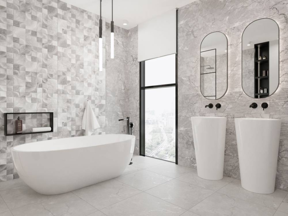 Плитка настенная Miracle Silver A NG 300Х900