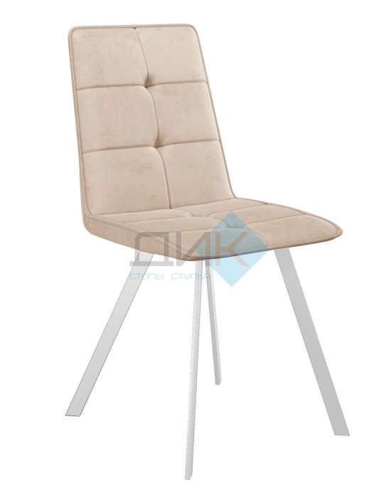 Стул DikLine 280 B03 BEIGE, ножки белые Стул DikLine 280 B03 BEIGE, ножки белые