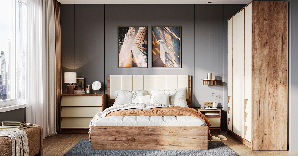 НКМ "рейн" спальня 1